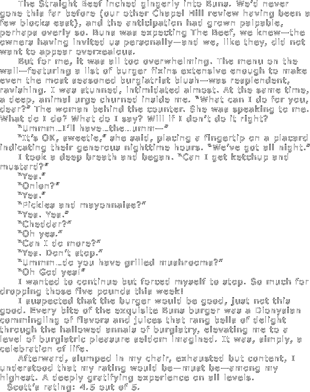 The Straight Beef inched gingerly